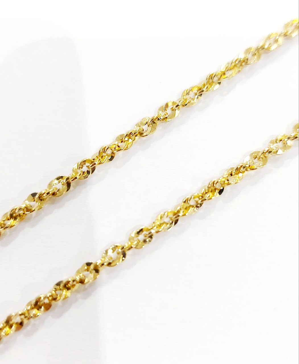 Collana cuore bombato lucido in Oro 18 kt - 10.62gr - Oreficeria