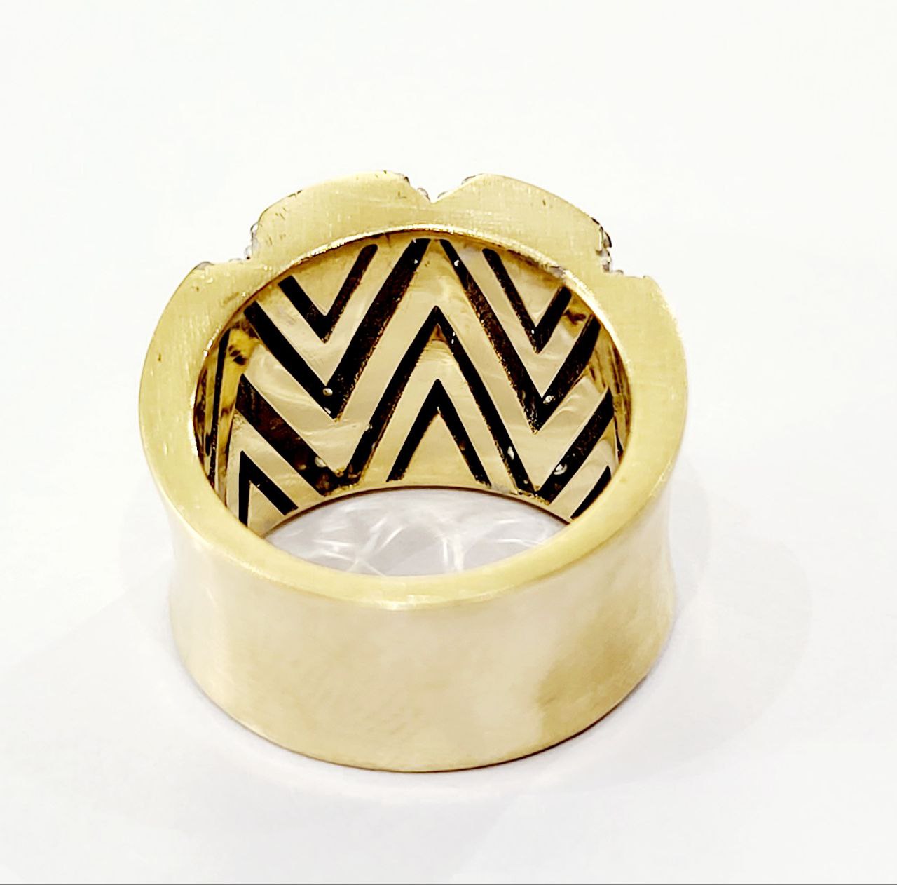 Anello collezione Astralia a fascia Oro Giallo 18kt-750 Diamanti naturali ct 0,35
