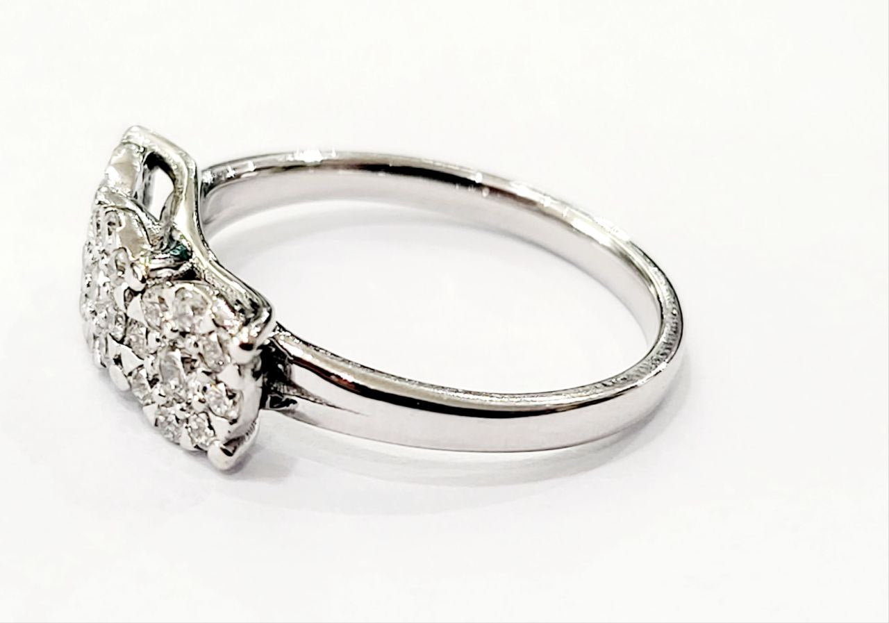 Anello trilogy magic in Oro Bianco con Diamanti 0,57 ct 18kt (750)