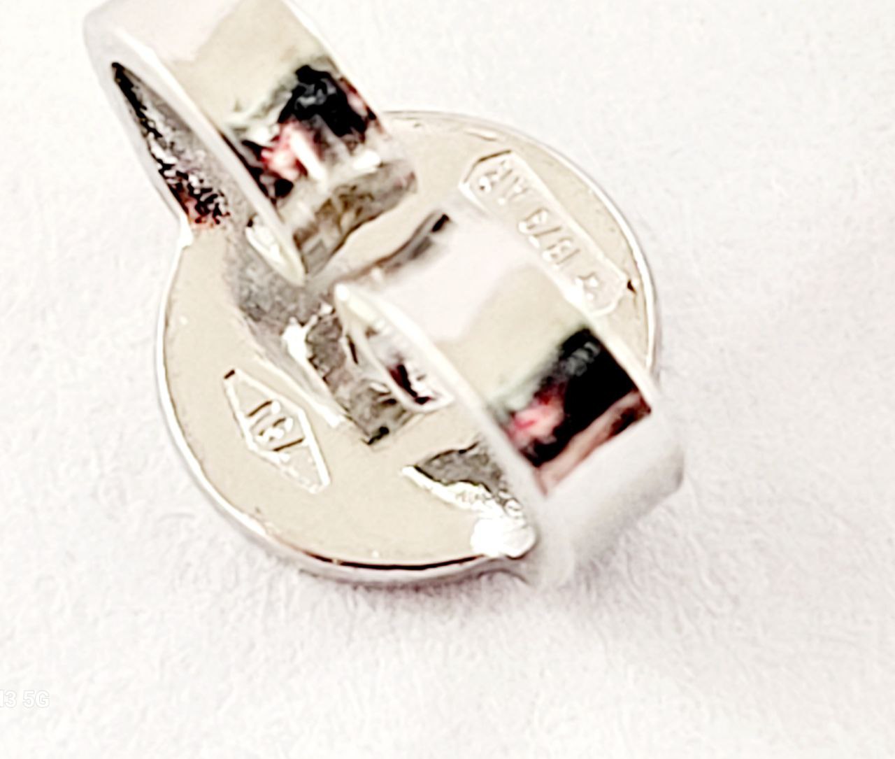 Orecchini punto luce tornito con Diamanti 0,70 ct in Oro Bianco 18 kt