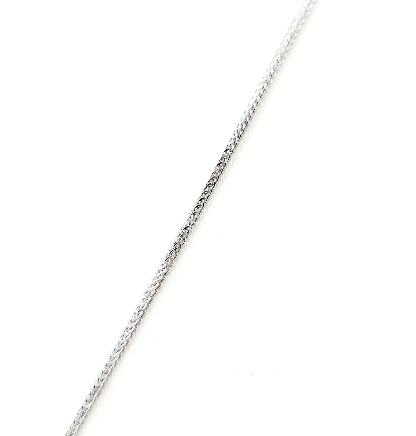 Collana pendente Diamanti Neri ct 0,56 Diamanti Bianchi ct 0,30 Oro Bianco 18 kt-750