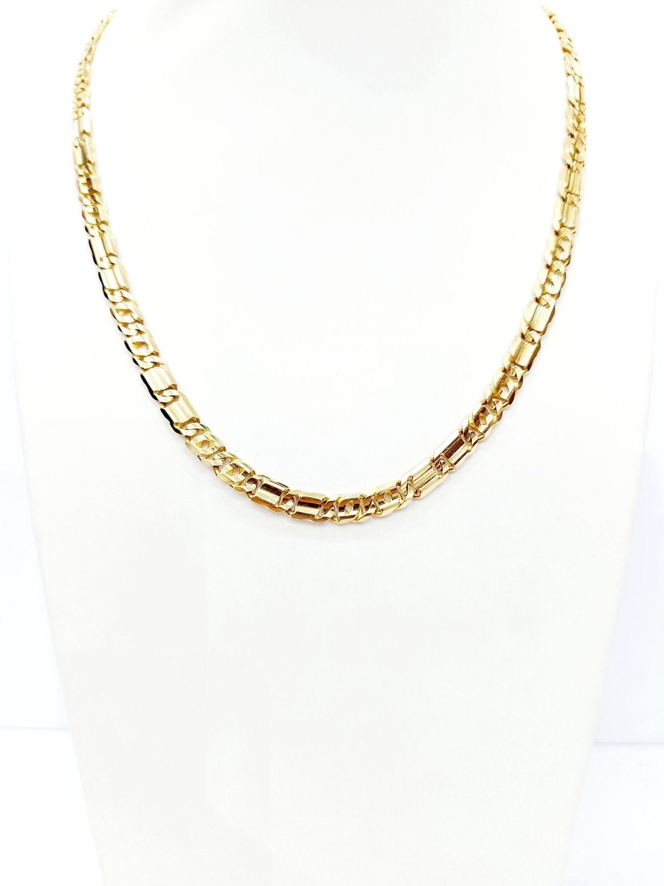 Collier maglia piatta in oro giallo 18Kt (750) - Oreficeria