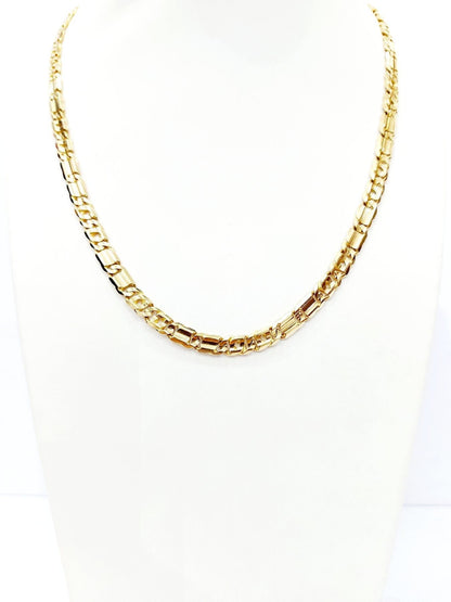 Collier maglia piatta in oro giallo 18Kt (750) - Oreficeria