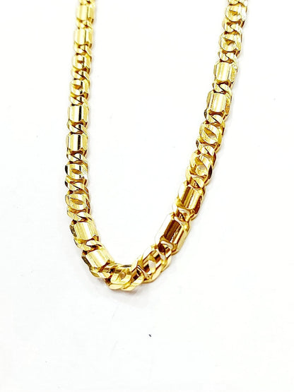 Collier maglia piatta in oro giallo 18Kt (750) - Oreficeria