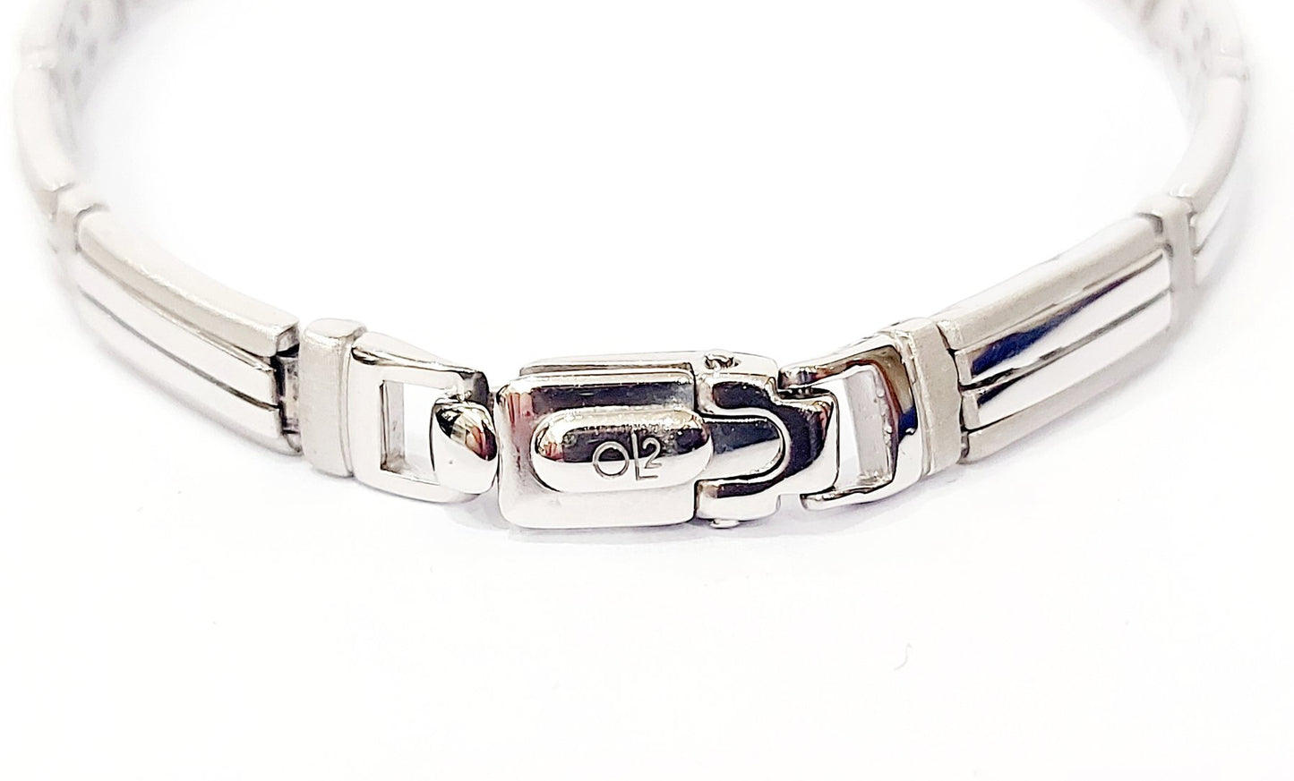 Bracciale piastre lucide e satinate in oro 18 kt - oreficeria