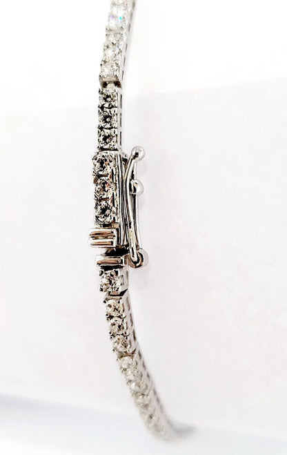 Bracciale tennis in oro bianco 18kt - 18cm - Oreficeria