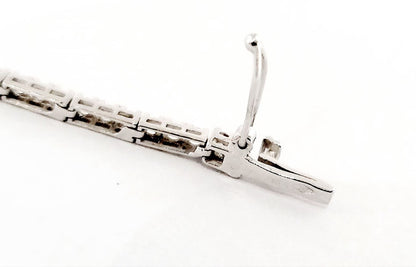 Bracciale tennis in oro bianco 18kt - 18cm - Oreficeria