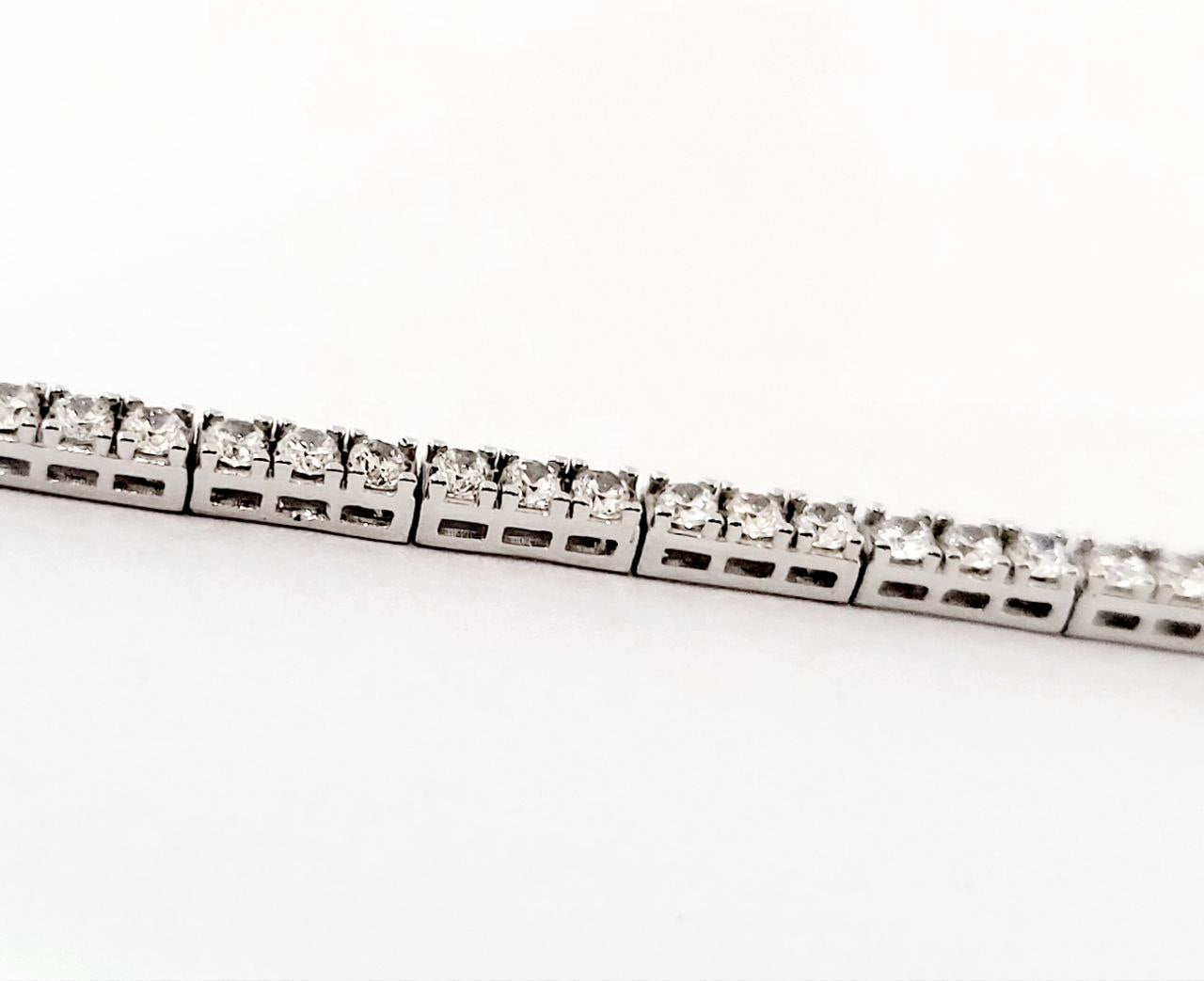 Bracciale tennis in oro bianco 18kt - 18cm - Oreficeria