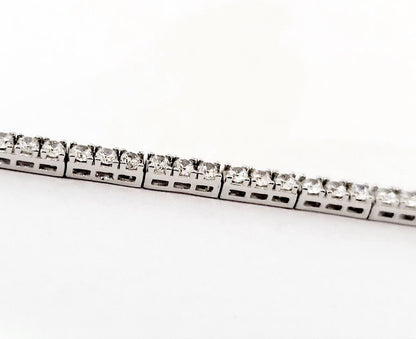 Bracciale tennis in oro bianco 18kt - 18cm - Oreficeria