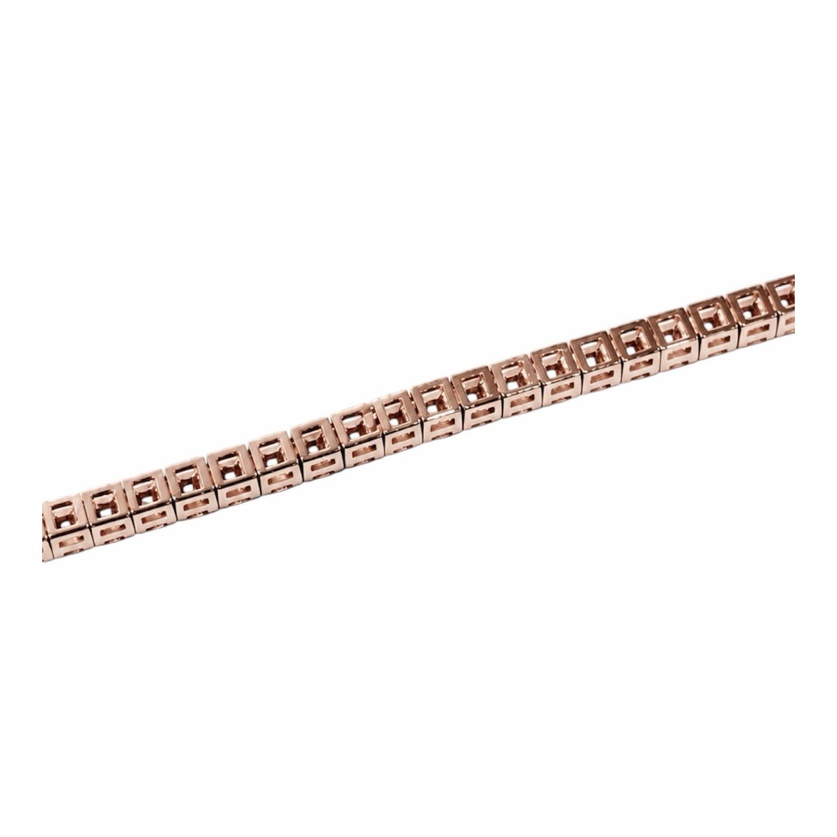 Bracciale tennis con Diamanti bianchi 1,47 ct - 16 Cm - in oro rosa 18kt (750)