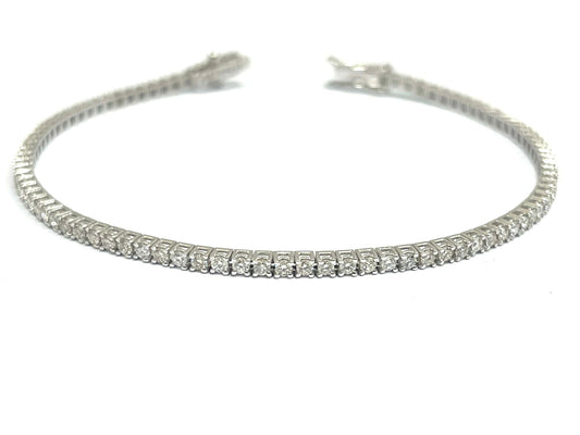 Bracciale tennis Astralia con Diamanti 2,14 ct in Oro Bianco 18 kt