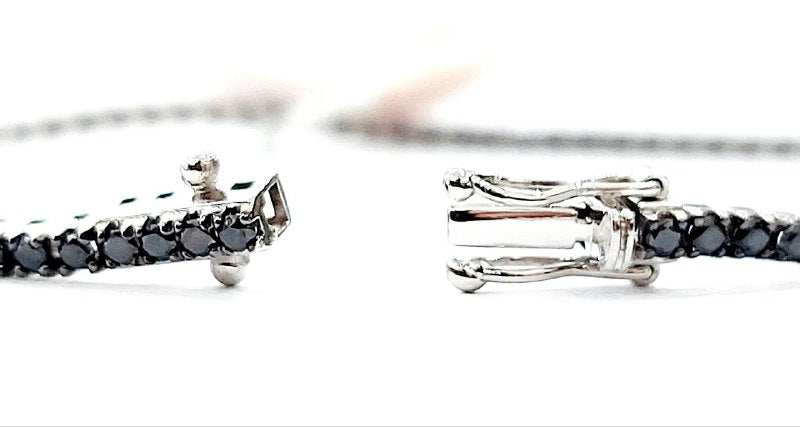 Bracciale Tennis Crieri Poesia in Oro Bianco con Diamanti Fancy Black 2,00 ct 18 kt (750)