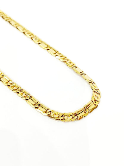 Collier maglia piatta in oro giallo 18Kt (750) - Oreficeria