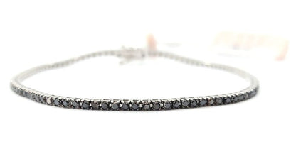 Bracciale Tennis Crieri Poesia in Oro Bianco con Diamanti Fancy Black 2,00 ct 18 kt (750)