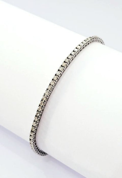 Bracciale Tennis Crieri Poesia in Oro Bianco con Diamanti 2,30 ct 18 kt (750)