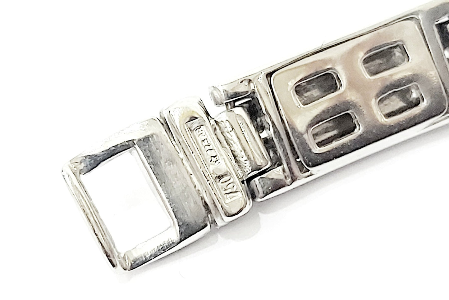 Bracciale piastre lucide e satinate in oro 18 kt - oreficeria