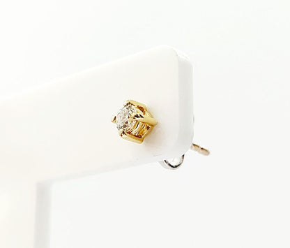 Orecchini punto luce in Oro Giallo Crieri Poesia con Diamanti 0,20 ct 18 kt (750)