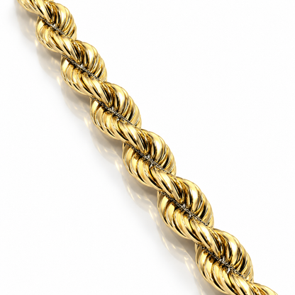 Bracciale funetta in oro giallo e bianco 18kt (750) - 11.70 gr - oreficeria