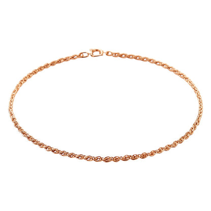 Bracciale funetta in Oro rosa 18kt - 0.90gr - 20cm - Oreficeria