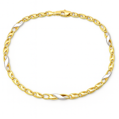 Bracciale maglia piatta oro 18 kt - 3.55gr - Oreficeria