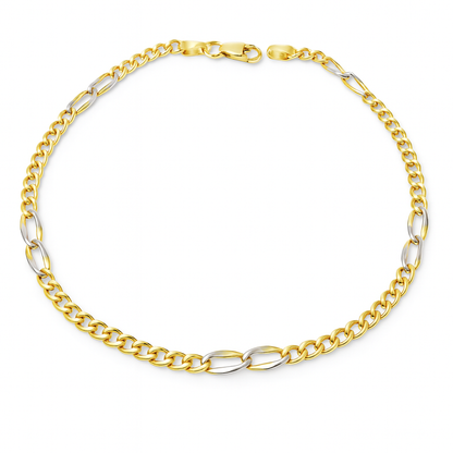 Bracciale catena piatta in oro 18 kt - Oreficeria