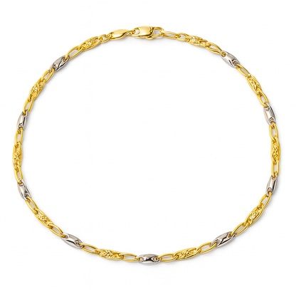Bracciale maglia chicco in oro 18 kt  - Oreficeria