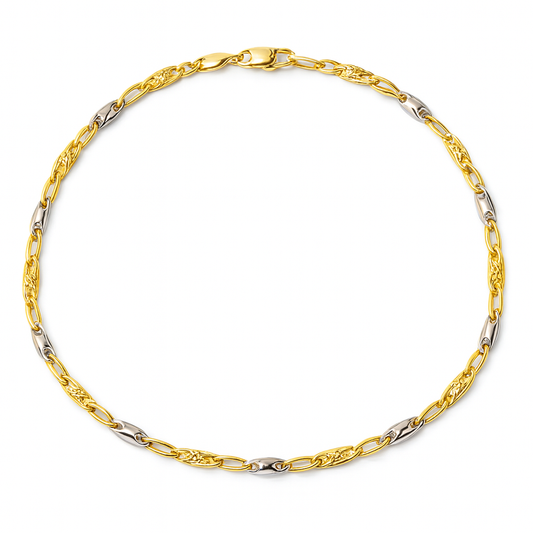 Bracciale maglia chicco in oro 18 kt  - Oreficeria