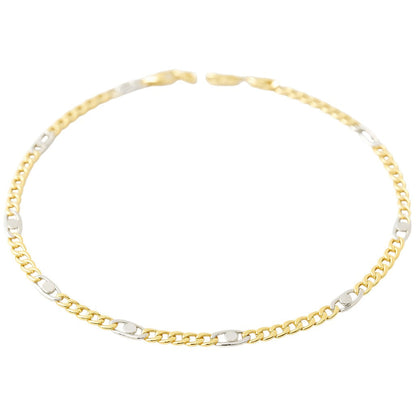 Bracciale catena piatta in oro 18 kt - Oreficeria