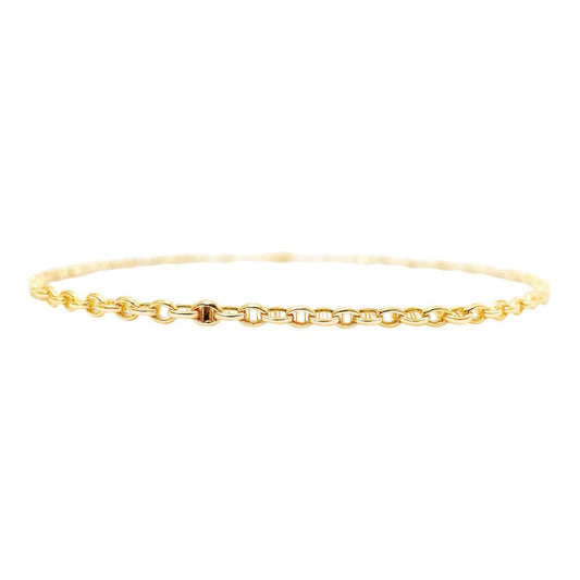 Bracciale catena maglia traversino in oro 18 kt - Oreficeria