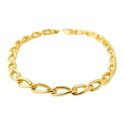 Bracciale catena piatta in oro 18 kt - Oreficeria