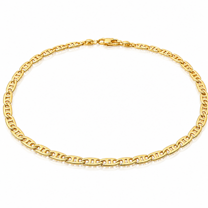 Bracciale catena piatta lucida in oro giallo 18kt (750) - 1.55gr - Oreficeria