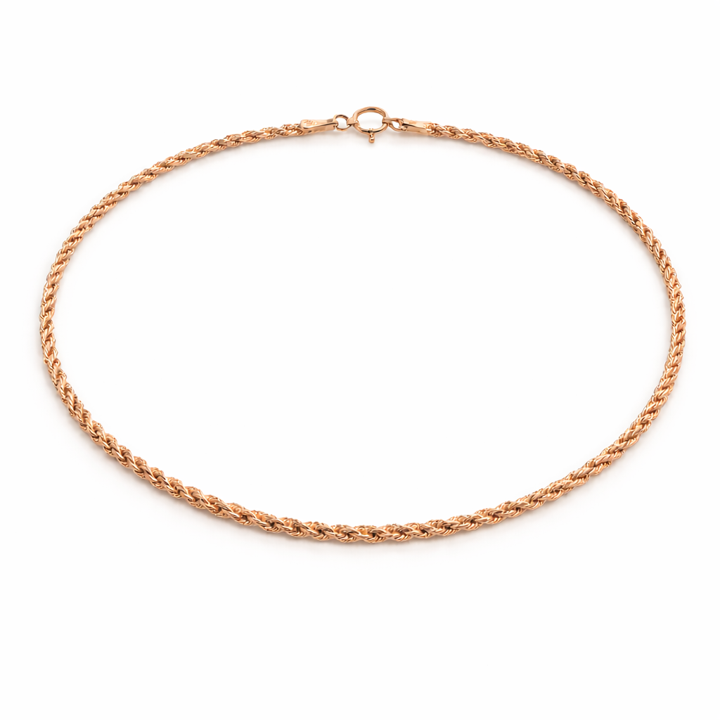 Bracciale funetta in oro rosa 18kt (750) - 0.70gr - 16cm - Oreficeria