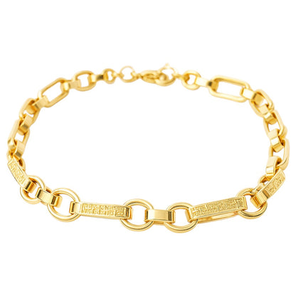 Bracciale catena maglie ovali in oro 18kt (750) - 4.60 gr - oreficeria
