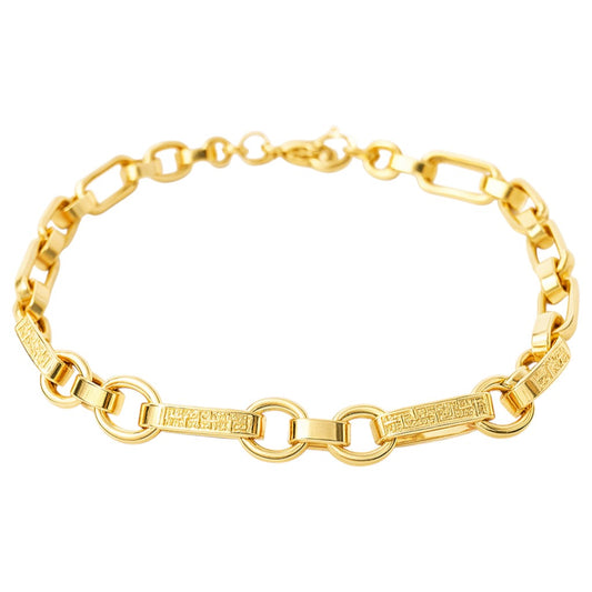 Bracciale catena maglie ovali in oro 18kt (750) - 4.60 gr - oreficeria