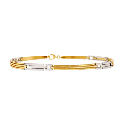 Bracciale piastra lucida in oro 18kt (750) - 4.10 gr - Oreficeria
