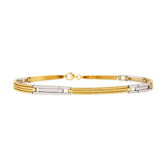 Bracciale piastra lucida in oro 18kt (750) - 4.10 gr - Oreficeria
