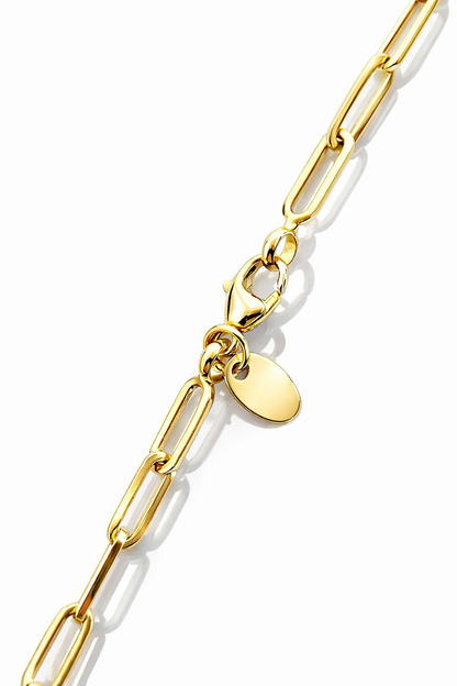 Collana cuore lucido in oro giallo 18kt (750) - 12.30gr - Oreficeria