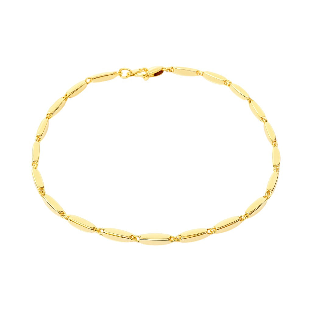 Bracciale maglia bamboo in oro giallo 18kt (750) - 4 gr - Oreficeria