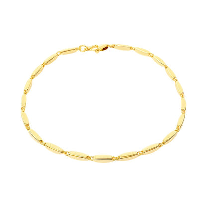 Bracciale maglia bamboo in oro giallo 18kt (750) - 4 gr - Oreficeria