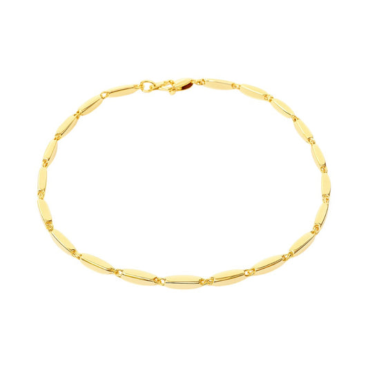 Bracciale maglia bamboo in oro giallo 18kt (750) - 4 gr - Oreficeria