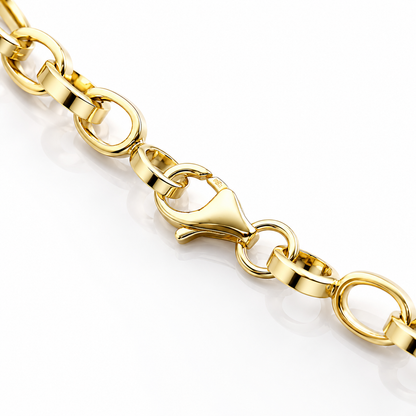Bracciale catena maglie ovali in oro giallo 18kt (750) - 4.60 gr - oreficeria