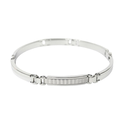 Bracciale piastre rettangolari lucide e satinate in oro 18kt (750) - 8.20 gr - Oreficeria