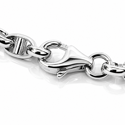 Bracciale maglia marinara in oro bianco 18kt (750) - 3.7 gr - Oreficeria