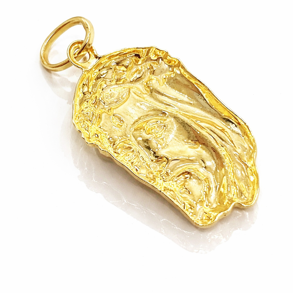 Pendente Cristo in oro giallo 18kt (750) - 1.57gr - Oreficeria