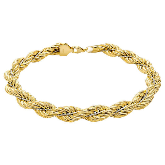 Bracciale funetta in oro 18kt - 11.70 gr - oreficeria