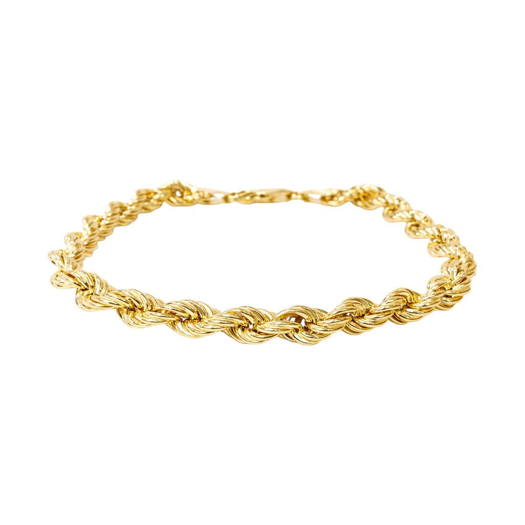 Bracciale funetta in oro giallo 18kt (750) - 6.70 gr - Oreficeria