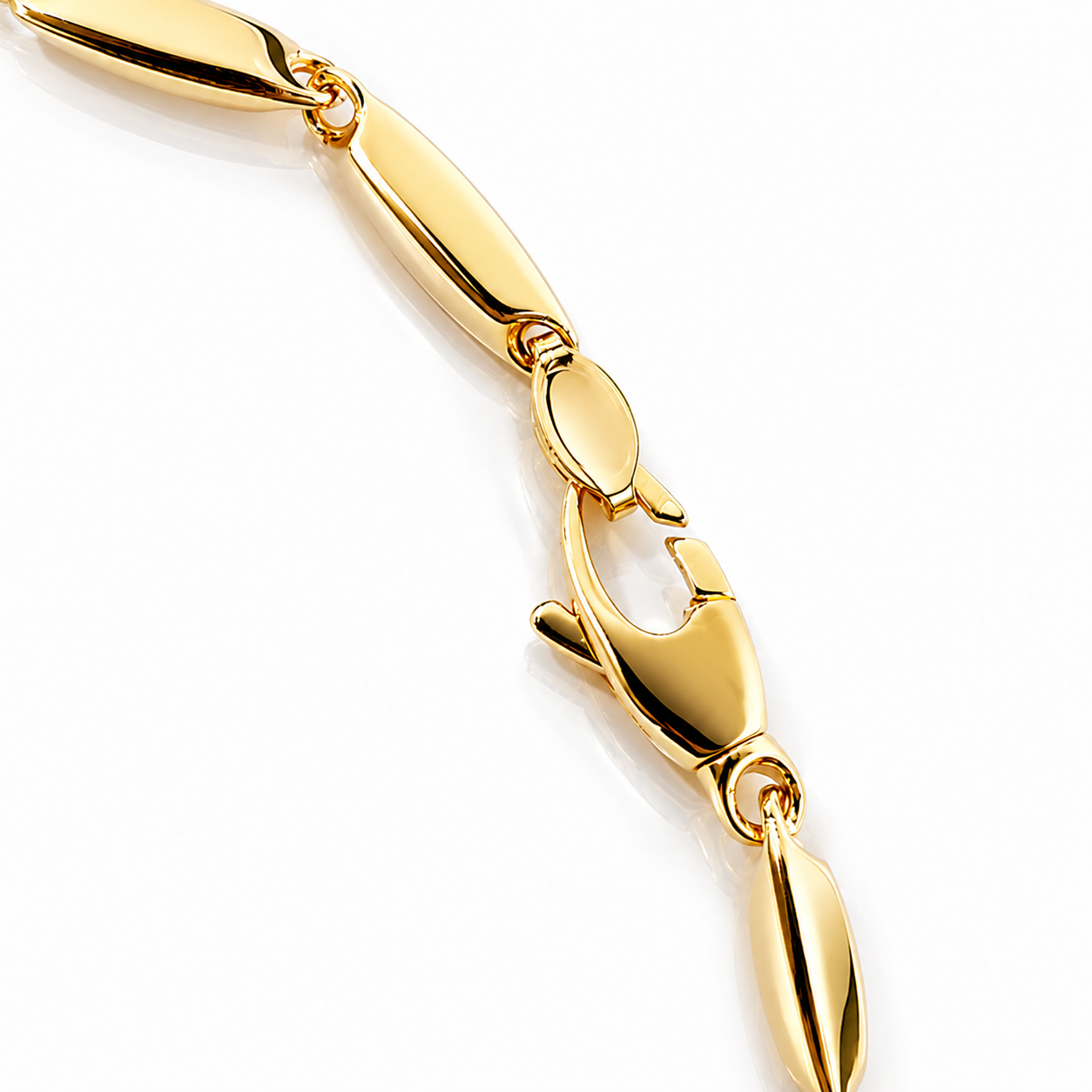 Bracciale maglia bamboo in oro giallo 18kt (750) - 4 gr - Oreficeria