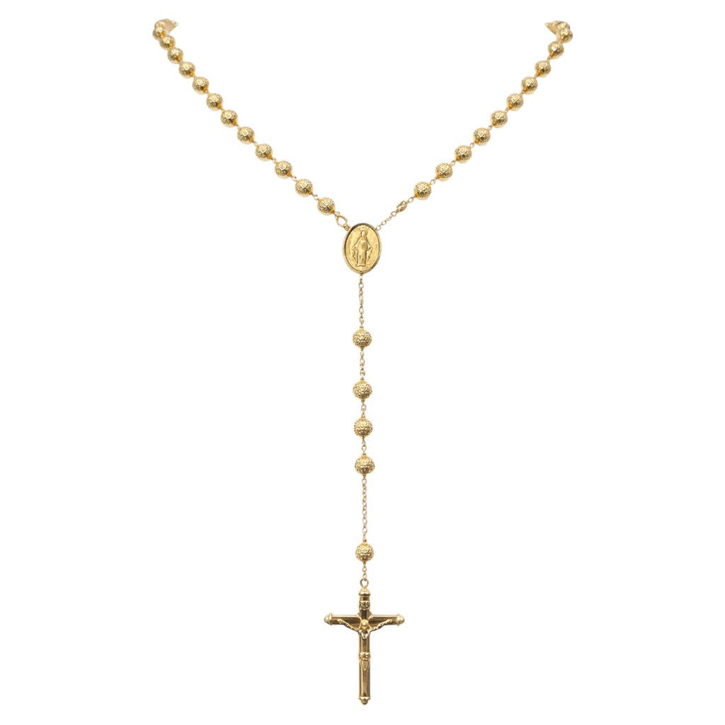 Collana Rosario con sfere sfaccettate in oro 18kt (750) - 35.10 gr - Oreficeria