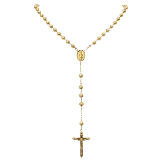 Collana Rosario con sfere sfaccettate in oro 18kt (750) - 35.10 gr - Oreficeria