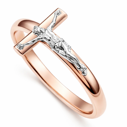 Anello Rosario in oro bianco 18kt (750) - 4.60 gr - oreficeria